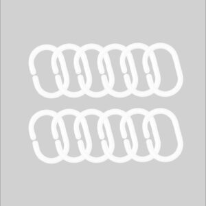 010111302 - C-RING WHITE Badeforhængsringe (C)