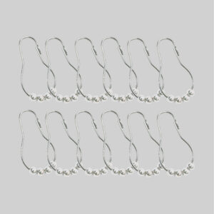 010219801 - STEEL RING W4 BALLS Badeforhængsringe i stål med kugler