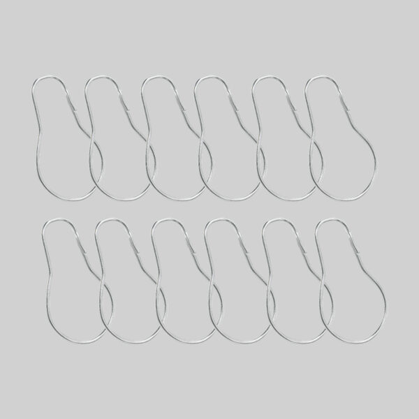 010319801 - STEEL RING CHROME Badeforhængsringe i stål