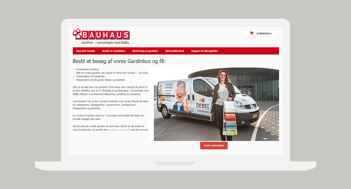 Bauhaus gardinbus